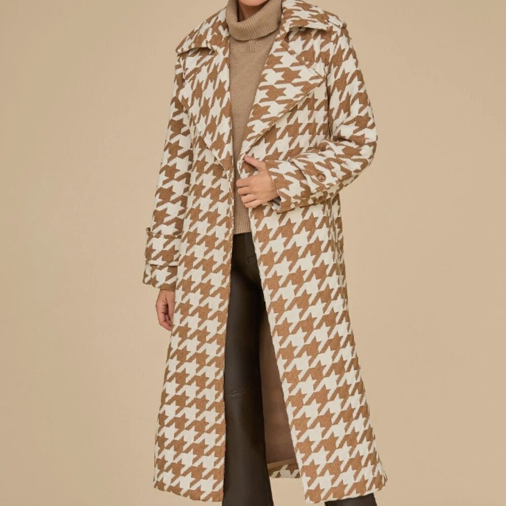 Tweed Coat Houndstooth